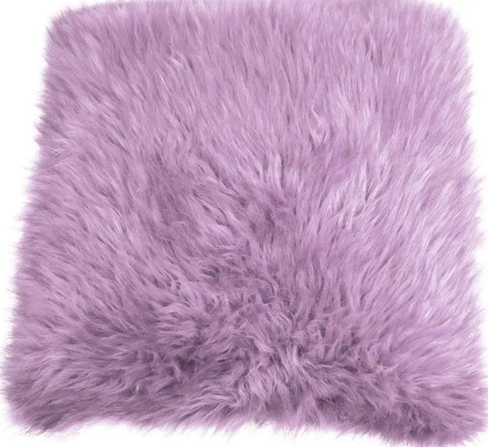 Faux Fur Cushion Cover Lilac 45x45cm