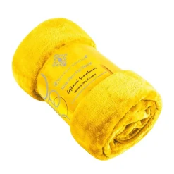 Faux Mink Fur Blanket Ochre by Gaveno Cavailia - 150x200cm