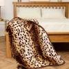 Faux Mink Jungle Natural Throw by Gaveno Cavailia 150x200cm