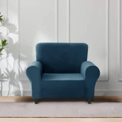 Faux Mink Velvet Sofa Cover Teal