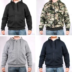 Fleece Lined Full Zip Hooded Jacket