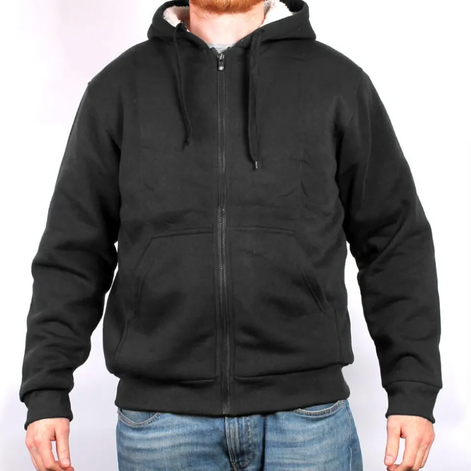 Fleece Lined Full Zip Hooded Jacket