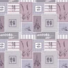 Floral Square Purple Oil Cloth 1146-2 Price by the metre