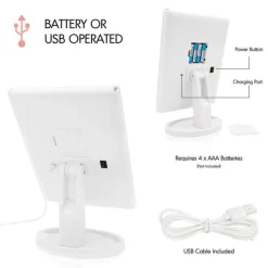 Foldable Compact LED Mirror