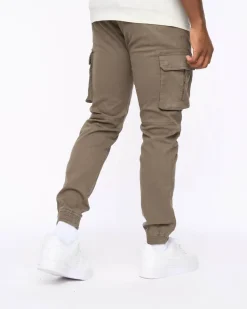 Frenton Crosshatch Cargo Pants Khaki