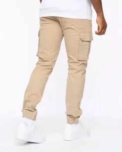 Frenton Crosshatch Cargo Pants Stone