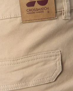 Frenton Crosshatch Cargo Pants Stone