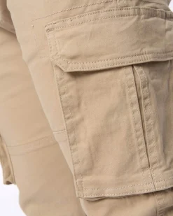 Frenton Crosshatch Cargo Pants Stone
