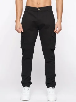 Frenton Crosshatch Cargo Pants Black