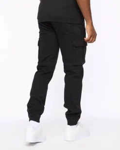 Frenton Crosshatch Cargo Pants Black