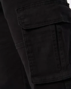 Frenton Crosshatch Cargo Pants Black