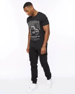 Frenton Crosshatch Cargo Pants Black