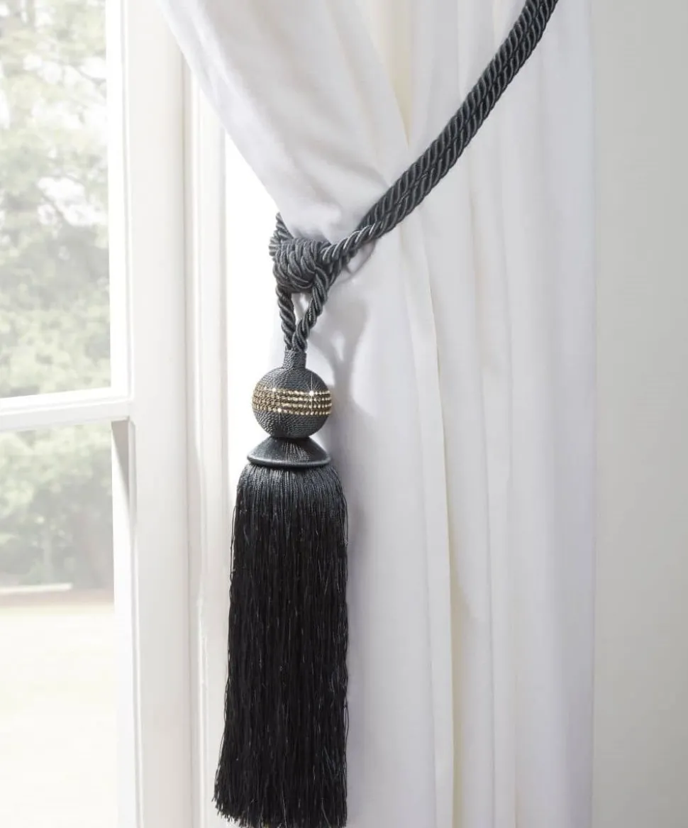 Galaxy Curtain Rope Tie Back Graphite