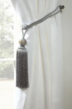 Galaxy Curtain Rope Tie Back Silver