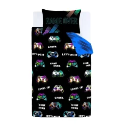 Game Over Duvet Set Black by Catherine Lansfield