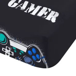 Game Over Fitted Sheet by Catherine Lansfield