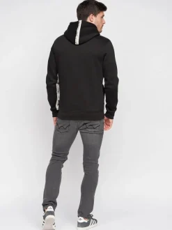 Gathport Men's Hoodie Black by Duck & Cover