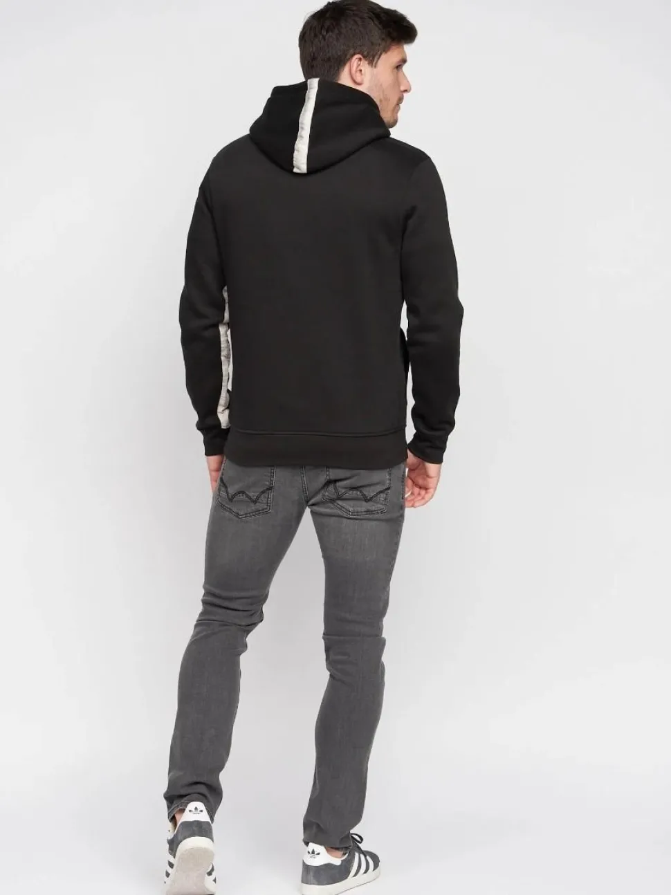 Gathport Men's Hoodie Black by Duck & Cover