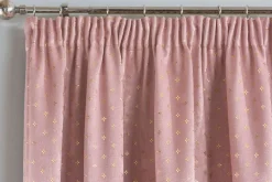 Gemini Woven Tape Top Curtains Pair Blush