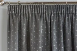 Gemini Woven Tape Tope Curtains Pair Grey
