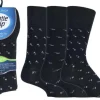 Gentle Grip Non-Binding Bamboo Men's Socks Geometric