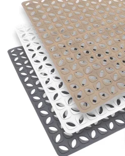 Geo PVC Bath Mat with Suction Cups Assorted