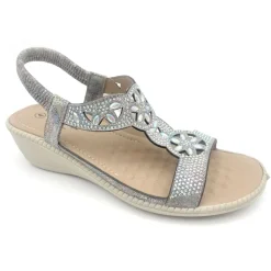 Gill Women's Cushion Walk Sandals Pewter