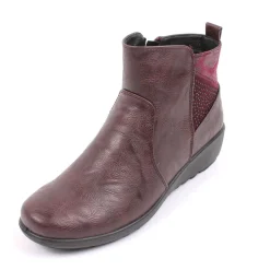 Gilly Women's Comfort Walk Boots Wine
