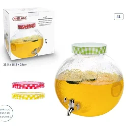 Glass Ball Drinks Dispenser 4 Litre