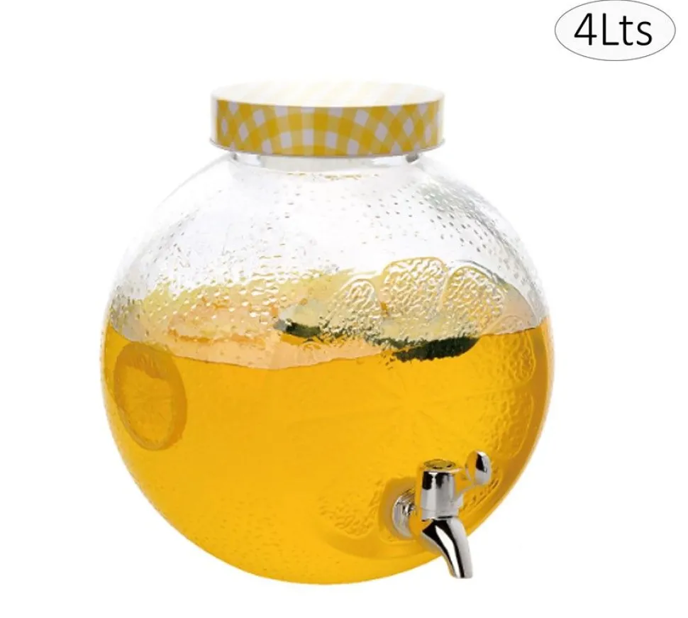 Glass Ball Drinks Dispenser 4 Litre