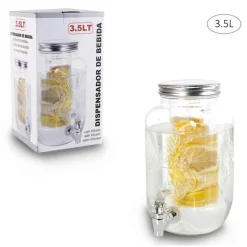 Glass Beverage Dispenser 3.5 Litres