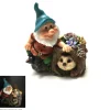 Gnome & Hedgehog Outdoor Solar Light