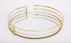 Gold Mirror Tray 30cm