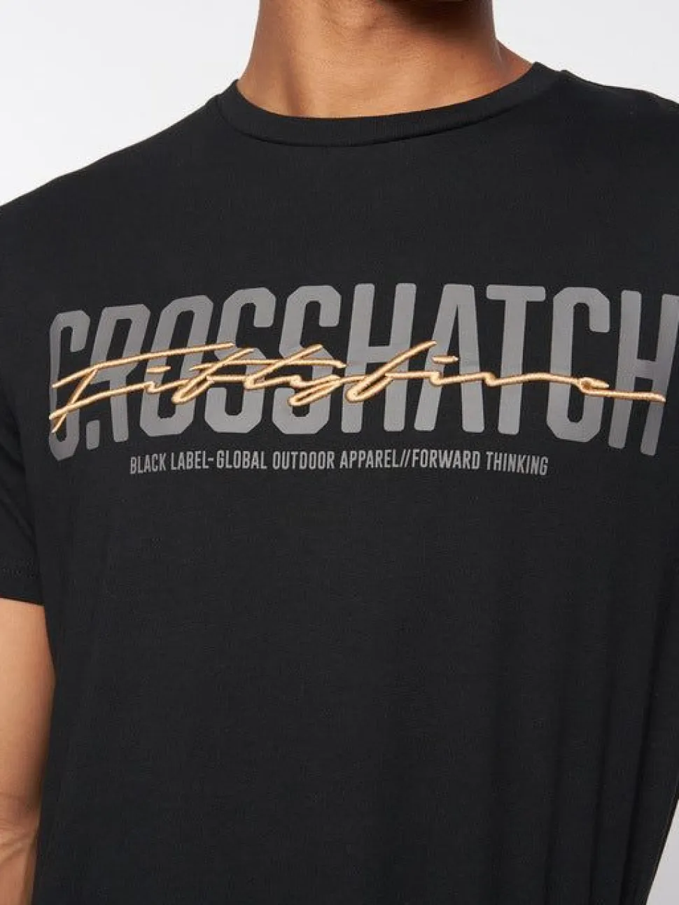 Gooch T-Shirt Black by Crosshatch