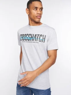 Gooch T-Shirt Light Grey Marl by Crosshatch