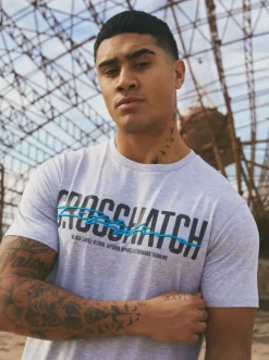 Gooch T-Shirt Light Grey Marl by Crosshatch