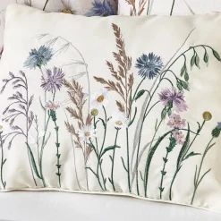 Grasmere Floral Embroidered Cushion by Catherine Lansfield
