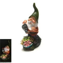 Green Hat Gnome Outdoor Solar Light