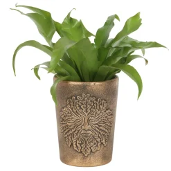 Green Man Bronze Plant Pot
