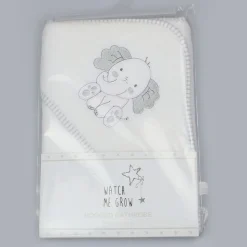 Grey Elephant Hooded Baby Towel