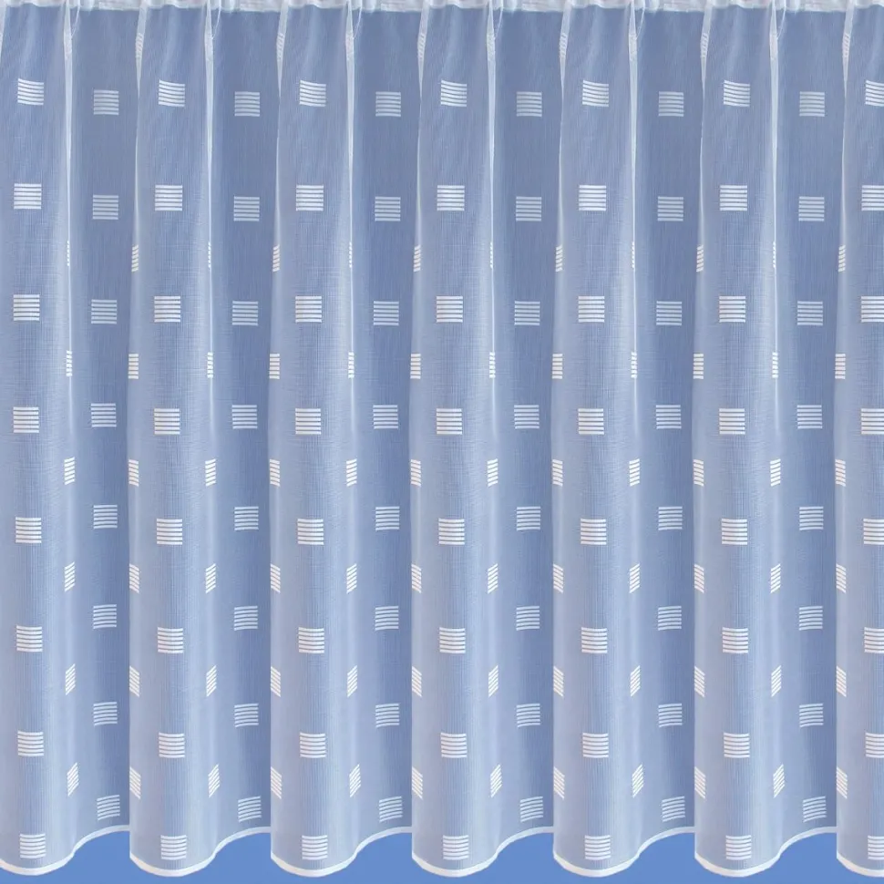 Grosvenor White Net Curtains - Price by the Metre