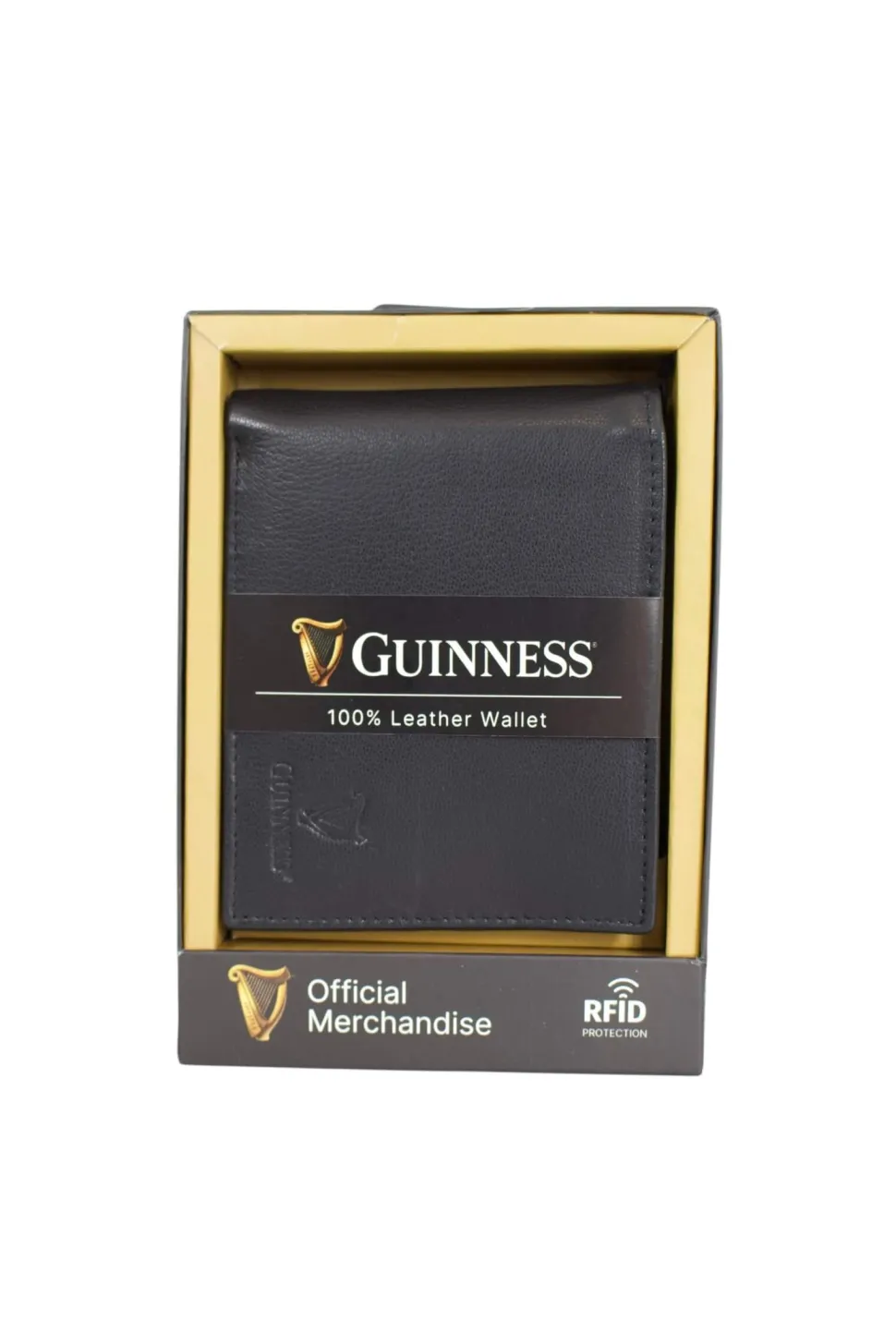 Guinness 100% Black Leather Wallet