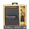 Guinness Black Leather Wallet & Keyring