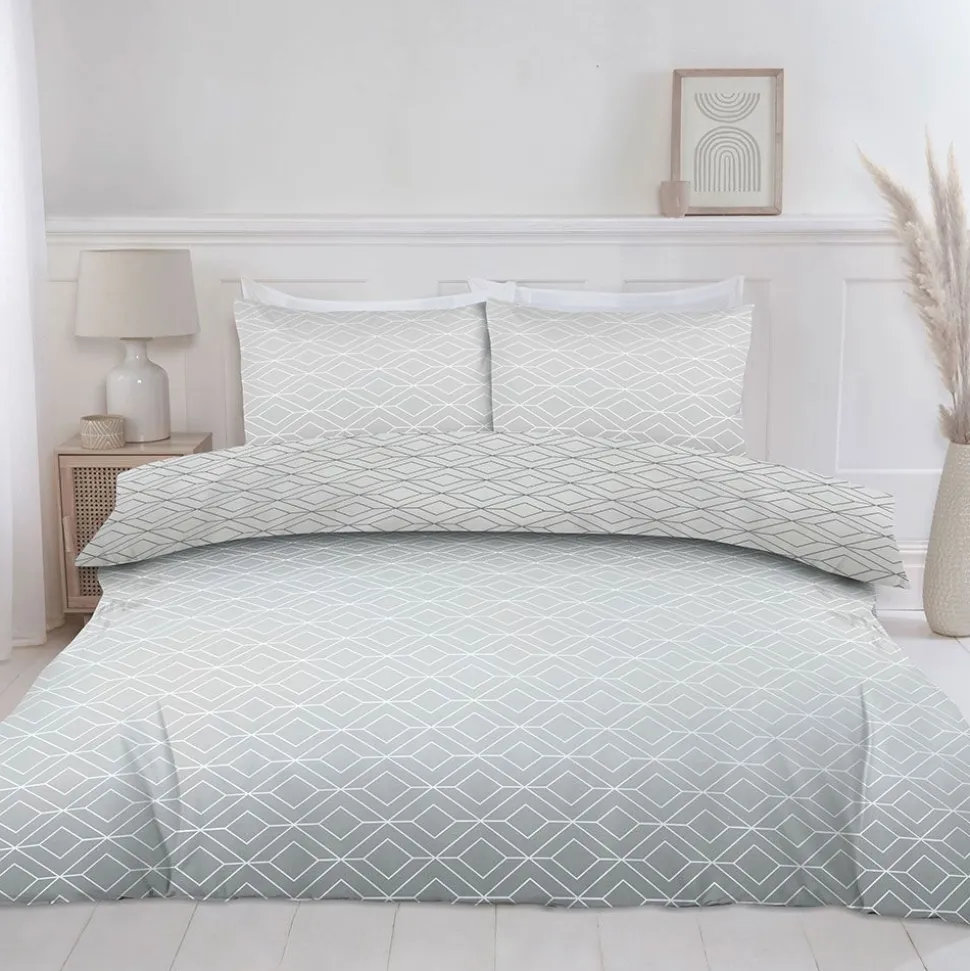 Harlow Ombre Duvet Cover Set Grey