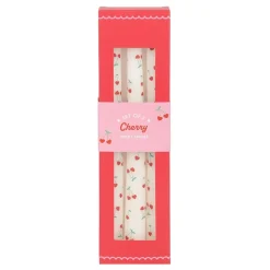 Heart Cherry Candles - Set of 3