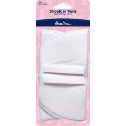 Hemline Standard Large White Set In Shoulder Pads