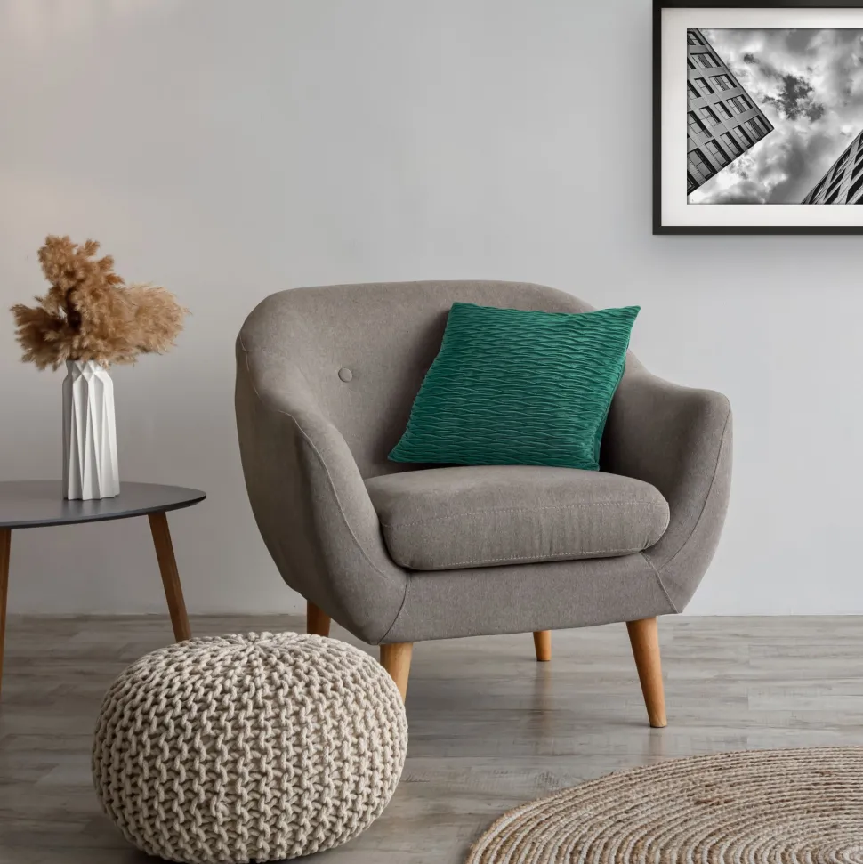 Henley Velvet Emerald Green Cushion Cover