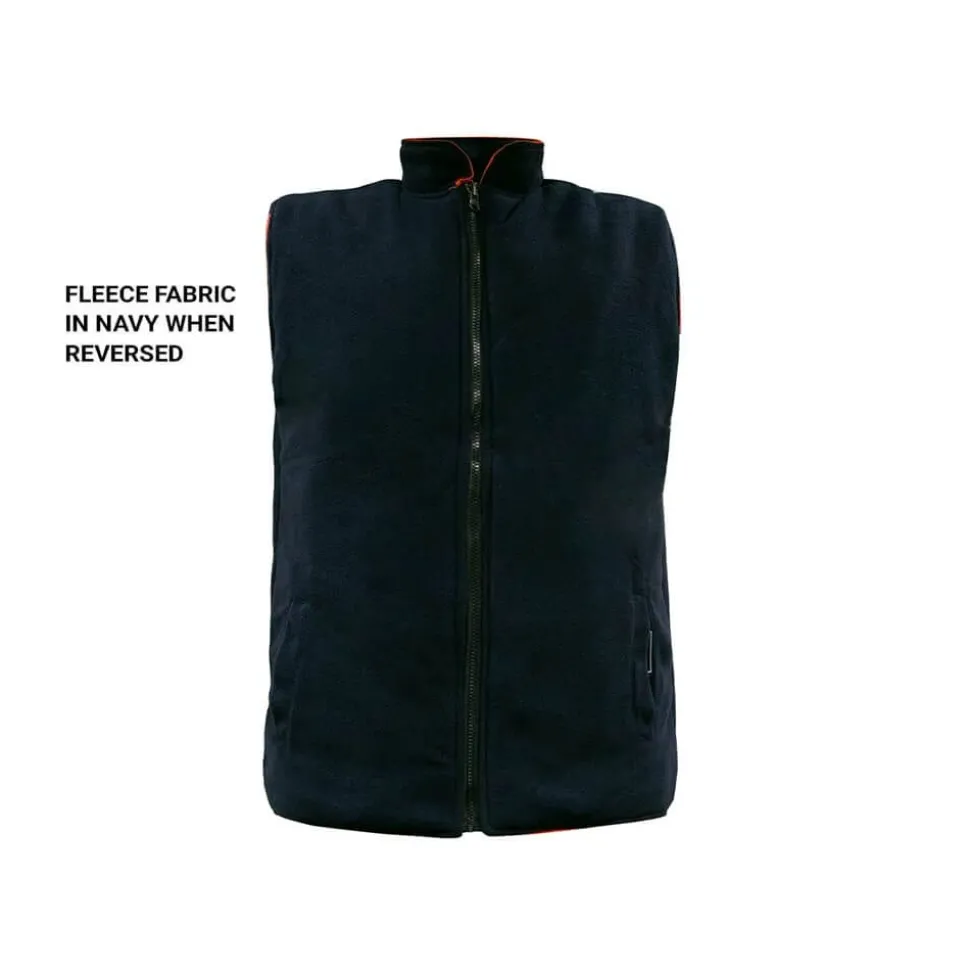 Hi-Visibility Hi-Viz Yellow Reversible Bodywarmer Jacket