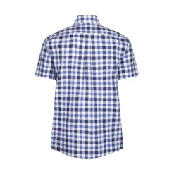 Holkham Check Short Sleeve Shirt Blue by Champion