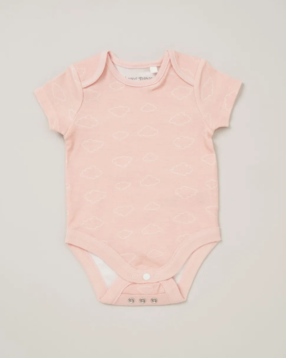 Homegrown Baby 100% Organic Cotton 5 Piece Printed Gift Set-Pink
